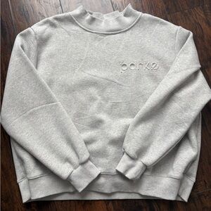 Parke Embroidered Logo Sweatshirt – Gray (Authentic, Rare, Premium Quality)